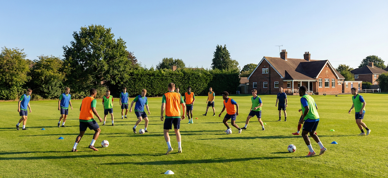 Grassroots football training